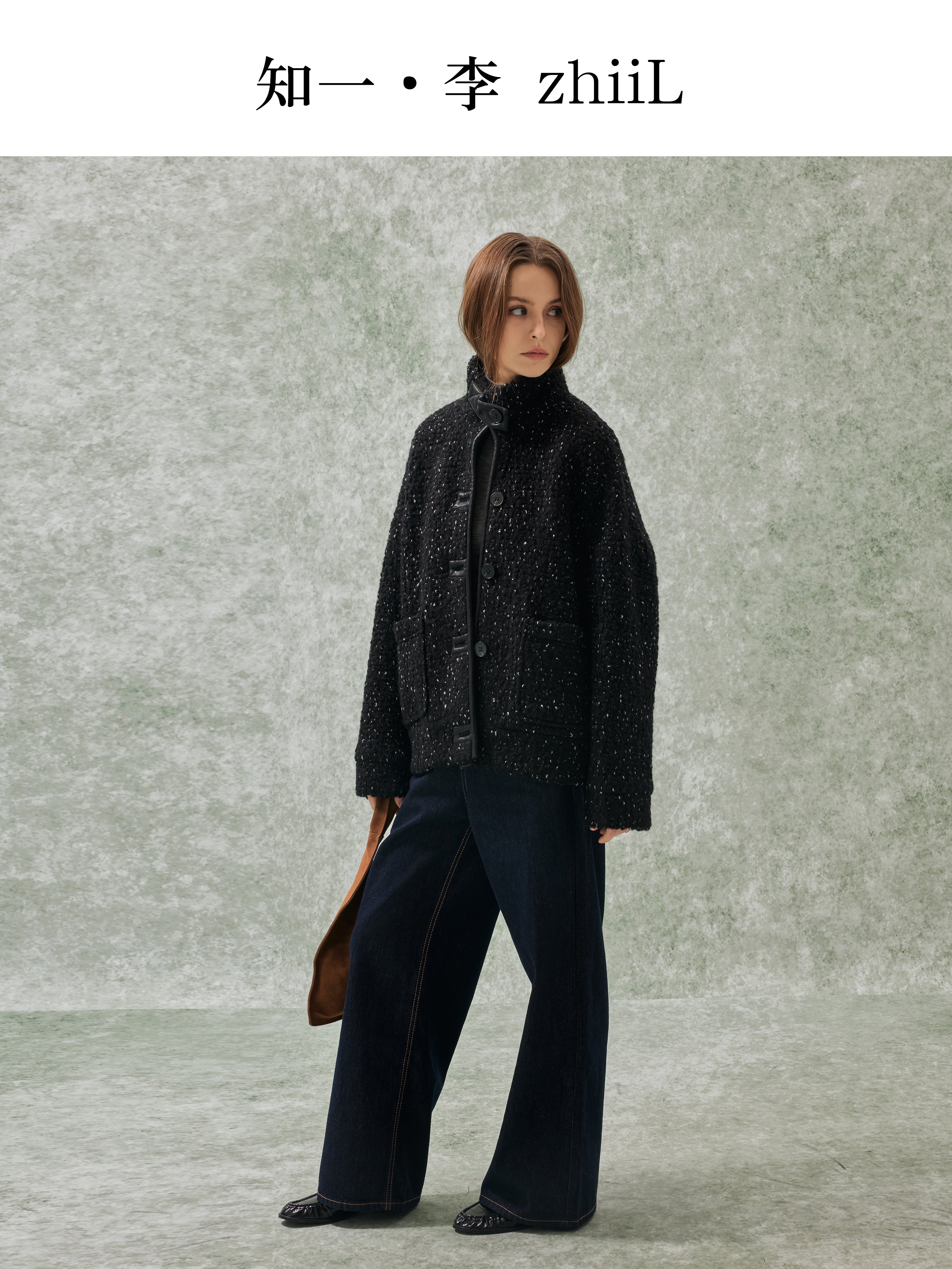 Starry wool coat